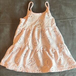 Pink Smiley Face Dress 2T